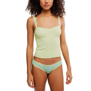 Women's Free People Spring Fever Cami Square Neck Tank Top XS/S Lime Kiwi