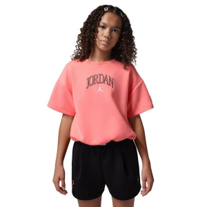 Girls' Jordan Flower Of Friendship Knit T-Shirt Small Pink Gaze