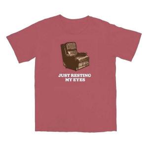 Middle Class Fancy Just Resting My Eyes T-Shirt XLarge Red