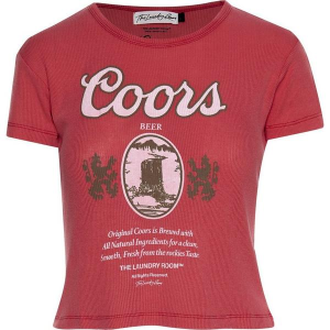 Women's The Laundry Room Coors Original Baby Crop Top Small Red