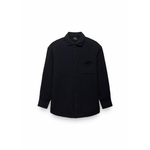 Women's prAna Hideaways Button Down Shirt Swim Cover Up XLarge Black