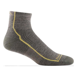 Men's Darn Tough Midweight Quarter Hiking Socks Large Taupe