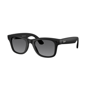 Men's Ray-Ban Meta Wayfarer Gen 2 Polarized Sunglasses Matte Black/Graphite Gradient Polarized