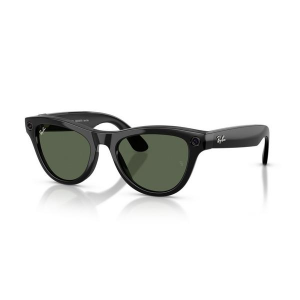 Women's Ray-Ban Meta Skyler Gen 2 Sunglasses Shiny Black/G-15 Green