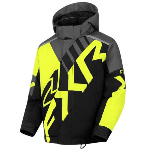 FXR Cold Cross CX Shell Jacket Youth 10 Hi-Vis/Black/Charcoal