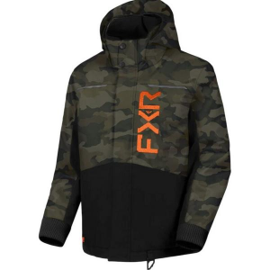 FXR Kicker Jacket Youth 12 Army Camo/Orange
