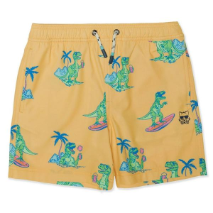 Boys' Party Pants Rad-I-Cool E-Waist Swim Trunks Medium Neon Coral