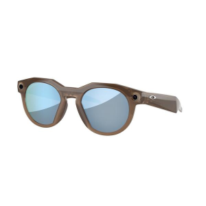 Men's Oakley Meta HSTN Polarized Sunglasses Brown Smoke/Deep Water Polarized