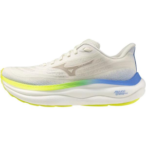 Women's Mizuno Wave Sky 9 Running Shoes 9.5 Regular Snow White Silver Brick