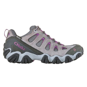 Women's Oboz Sawtooth II Low Shoes 8 Regular Pewter / Violet