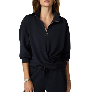 Women's MPG Sport Dreamweave Cross Long Sleeve 1/4 Zip Large Black
