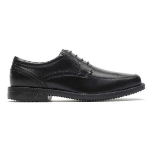 Men's Rockport Style Leader 2 Apron Toe Dress Shoes Regular 10 Black Leather