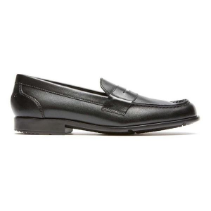 Men's Rockport Classic Penny Loafers Wide 10 Black Leather