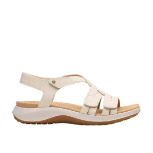 Women's Clarks Maelynn Paige Sandals 9 Cream Leather