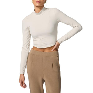 Women's MPG Sport Cloud Open Back Long Sleeve T-Shirt Small Moonbeam