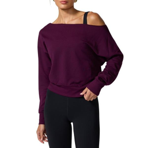 Women's MPG Sport Cozy Fleece Flashdance Crewneck Sweatshirt XLarge Beet