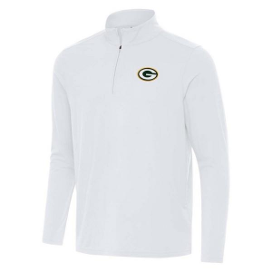 Green Bay Packers Antigua Intent 1/4 Zip Small White