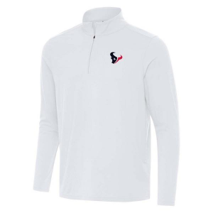 Houston Texans Antigua Intent 1/4 Zip Small White