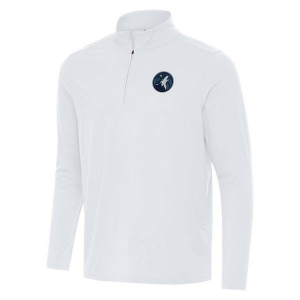 Minnesota Timberwolves Antigua Intent 1/4 Zip Small White