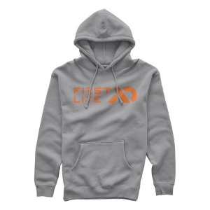 Men's First Lite Horizontal Logo Hunting Hoodie XLarge Grey Heather