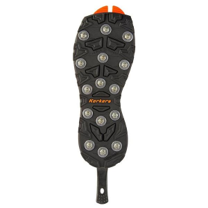 Korkers Men's Triple Threat Carbide Spike Sole 12 Black Orange