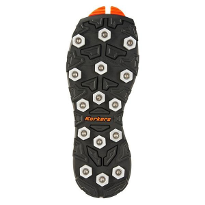 Korkers Men's Triple Threat Aluminum Spike Sole 12 Black Orange