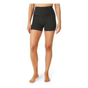 Women's Beyond Yoga Spacedye Keep Pace Biker Shorts Large Darkest Night