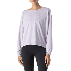 Women's MPG Sport Cozy Fleece Relaxed Crewneck Sweatshirt Medium Heather Sea Fog