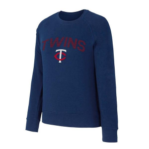 Women's Minnesota Twins Concepts Sport Elevation Crew Large Navy