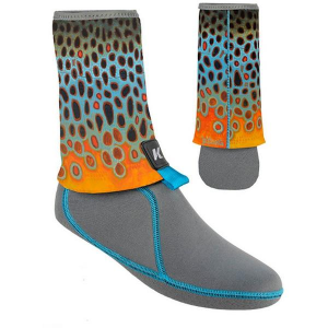 Korkers DeYoung I-Drain Neoprene Guard Socks Medium Brown Flank