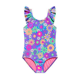 Girls' Beach Lingo Daisy Days One Piece Swimsuit Toddler 3T Multi