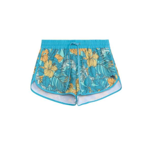 Women's Salt Life Sailfish Blosson Aquatrunks Hybrid Shorts Medium Pool Blue