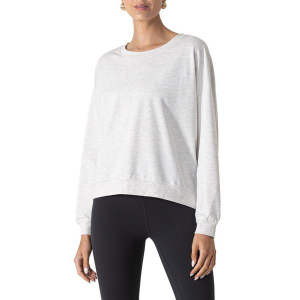Women's MPG Sport Cozy Fleece Relaxed Crewneck Sweatshirt Medium Heather Moonbeam