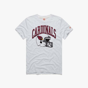 Arizona Cardinals HOMAGE Retro Helmet T-Shirt 2XLarge Grey