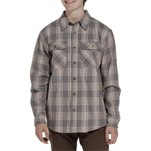 Men's Hallstatt Apparel Double Pocket Long Sleeve Flannel 2XLarge Grey Heather