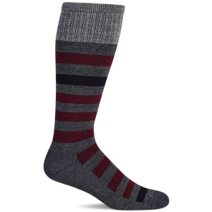 Men's Sockwell Rugby Moderate Graduated Compression Knee High Socks Large Charcoal