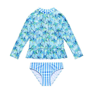 Girls' Beach Lingo Palm Paradise rash-guards