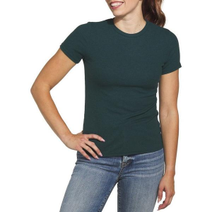 Women's Mikarose Ribbed T-Shirt Small Forest Green
