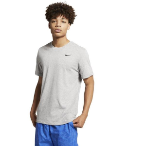 Men's Nike Dri-FIT Fitness T-Shirt 2XLarge Dark Grey Heather/Black