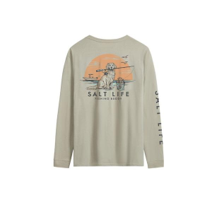 Women's Salt Life Buddy Long Sleeve T-Shirt Large Desert Green