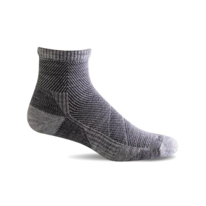 Men's Sockwell Elevate Moderate Compression Quarter Socks Medium Light Grey