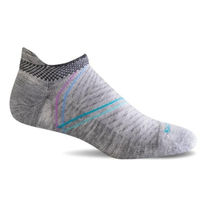 Women's Sockwell Pulse Micro Firm Compression No Show Socks S/M Grey