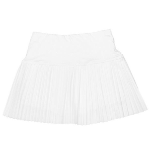 Girls' Suzette Pleated Skort Large White