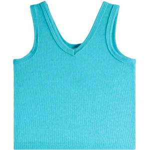 Girls' Suzette Soft Waffle V-Neck Tank Top Medium Capri