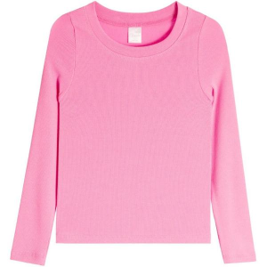 Girls' Suzette Ribbed Long Sleeve Shirt XLarge Bubblegum Pink