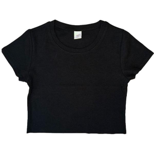 Girls' Suzette Ribbed Boxy Shirt Large Black