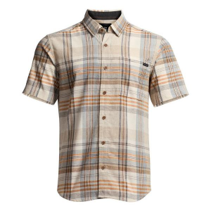 Men's Sitka Ambarry Button Up Shirt Small Ember Spring Plaid