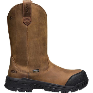 Women's KEEN Evanston Pull On Waterproof Work Boots Outdoor 10 Bison/Black