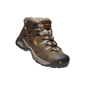 Men's KEEN Detroit XT WP Work Boots Outdoor 9 Black Olive/Leather Brown