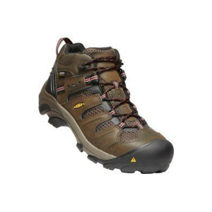 Men's KEEN Utility Lansing Mid Hiking Boots Outdoor 13 Cascade Brown/Brindle